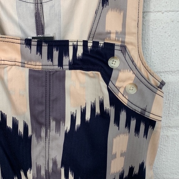 Marc By Marc Jacobs Denim Colorful Square Neck Overall Dress size Small - Picture 3 of 7